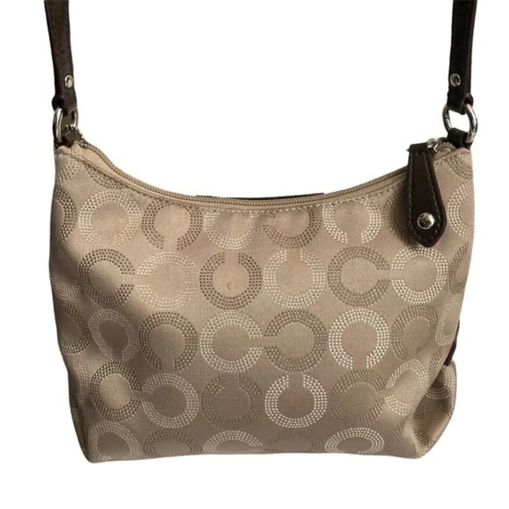 Coach Ashley op c brown crossbody bag